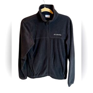 Columbia Black Full Zip Fleece Jacket Men’s Size Small